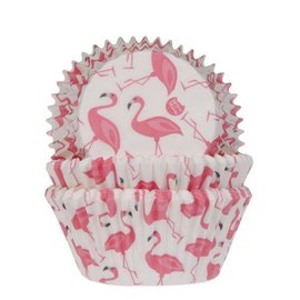 House of Marie HOM Baking Cups Flamingo pk/50