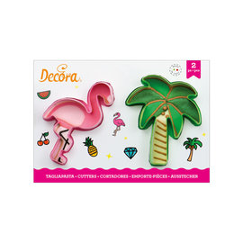 Decora Decora Flamingo & Palmboom Uitsteker