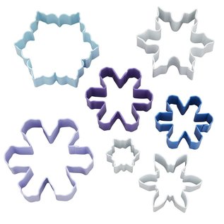 Wilton Wilton Cookie Cutter Assorted Snowflakes Set/7