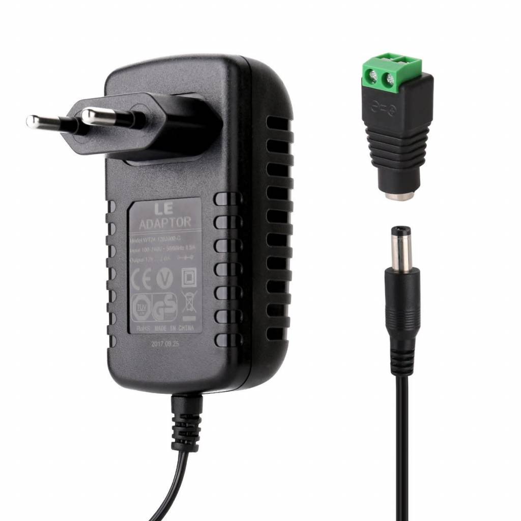 Voedingsadapter 12VDC 2A 24W