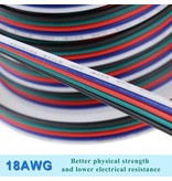 LED-Strip 1m AWG18 verlengkabel RGBW