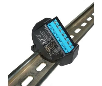 Supporto Triplo Per Shelly Plus Mini - Montaggio Su Guida DIN 35mm, Blu