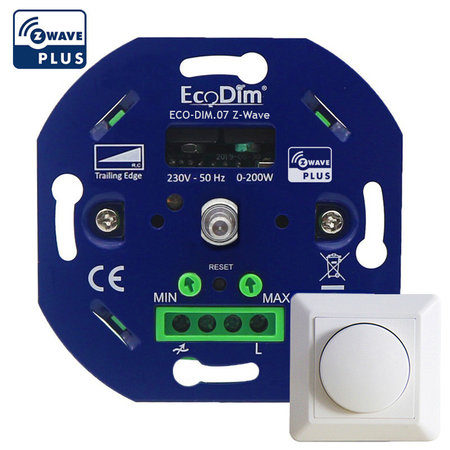 ECODIM EcoDim Z-Wave Smart LED Draaidimmer 0-200W