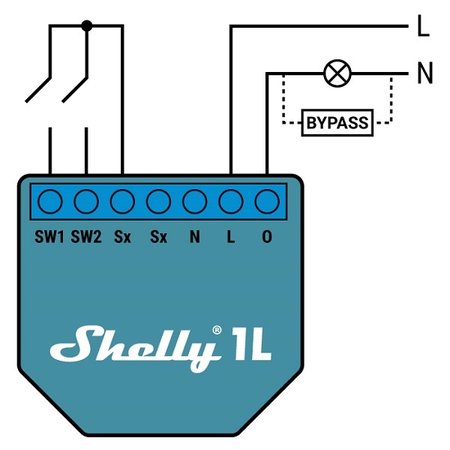 SHELLY Shelly 1L WiFi Built-in Switch