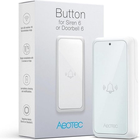 AEOTEC AEOTEC Deurbel Button voor Doorbell 6 & Siren 6
