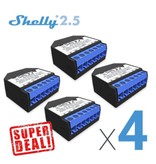 SHELLY Shelly 2.5 WiFi dubbele inbouw schakelaar