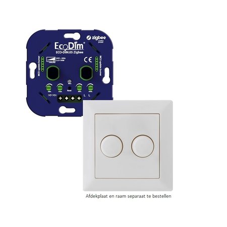 ECODIM EcoDim ZigBee Duo Smart LED Draaidimmer 2x100W