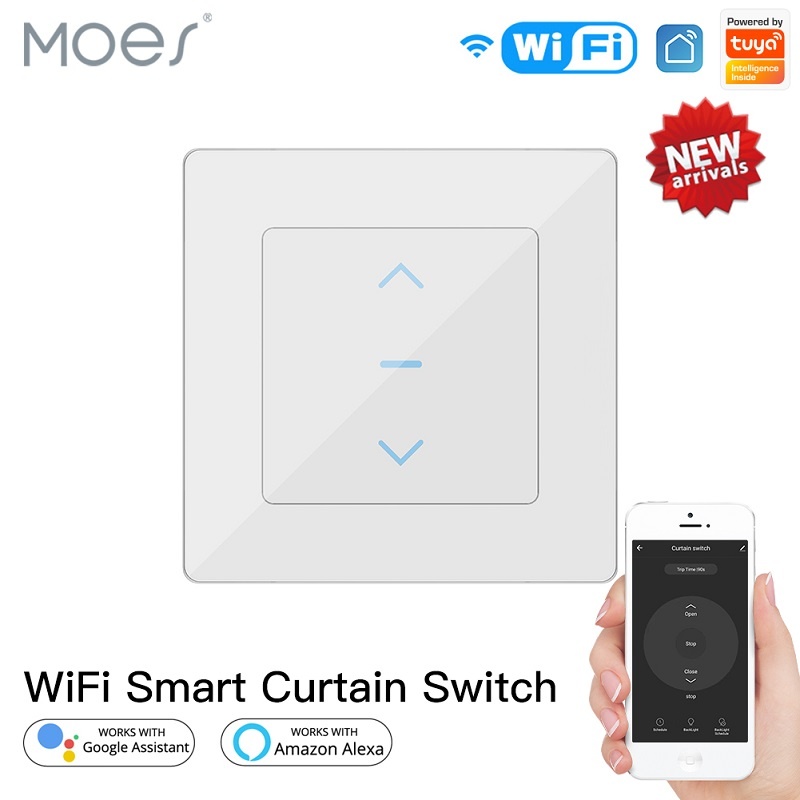 MOES MOES Tuya WiFi Curtain Wall Switch
