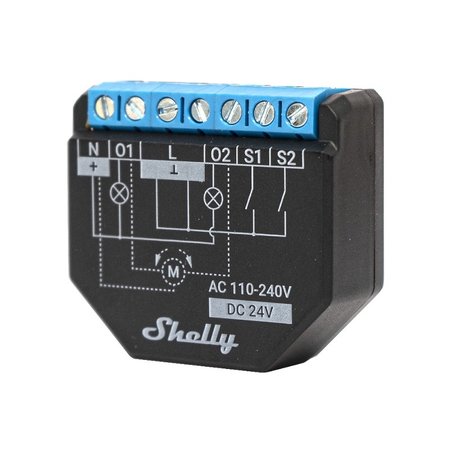 SHELLY Shelly Plus 2PM WiFi Built-in Switch