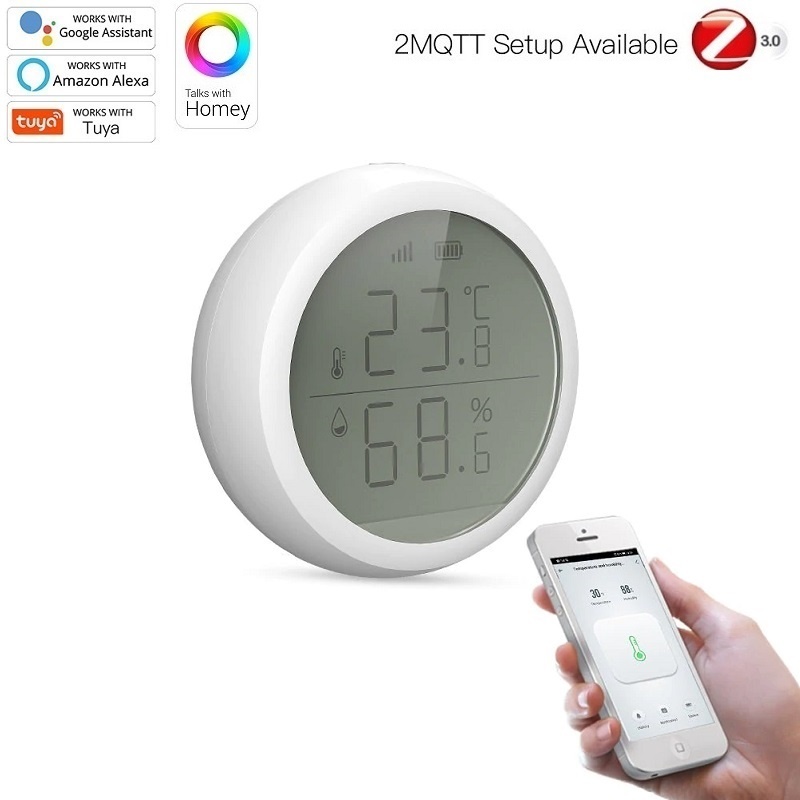 MOES Tuya ZigBee TH Display Sensor