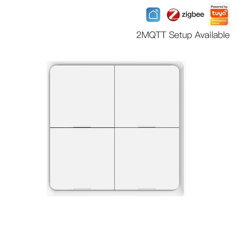 MOES MOES Tuya ZigBee Touch Scene Switch 4-kanaals