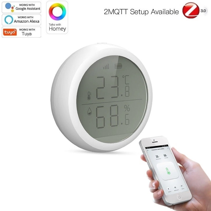 MOES MOES Tuya ZigBee TH Display Sensor B-stock