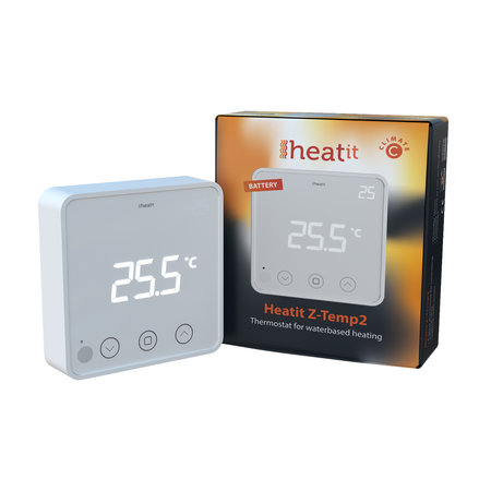 HEAT-IT HEAT-IT Draadloze Wandthermostaat Wit Z-wave Plus