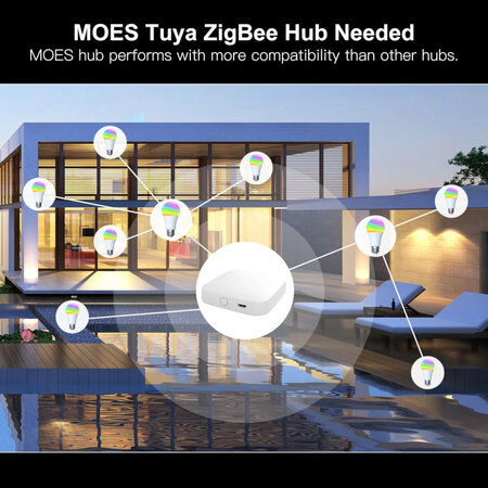 MOES MOES Tuya ZigBee Smart Bulb RGBW E27