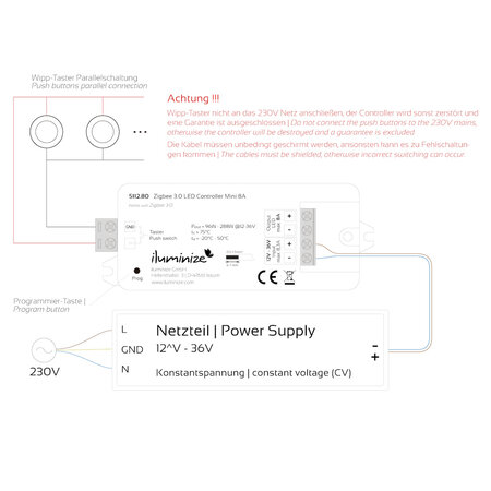 Iluminize Iluminize ZigBee Hue LED-Strip Controller MINI-1