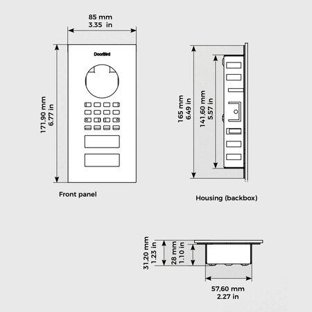 DOORBIRD Doorbird D1101V IP Video Doorstation