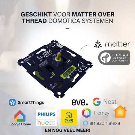 ECODIM EcoDim Matter Smart LED Draaidimmer 0-250W
