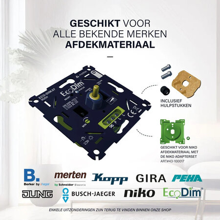 ECODIM EcoDim Matter Smart LED Draaidimmer 0-250W