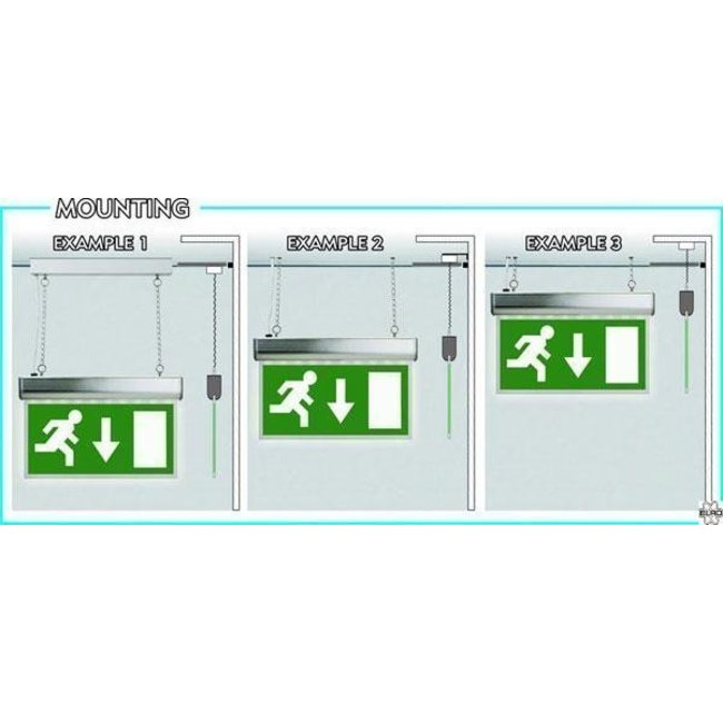 Elro Elro noodverlichtingsbord met LED-verlichting, inclusief 4 richtinglabels