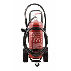 Brandbeveiligingshop Bluswagen poeder 50kg (ABC) permanente druk