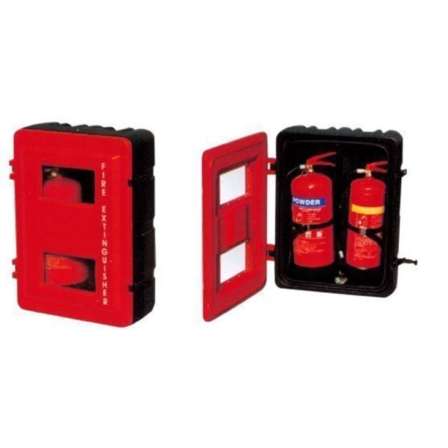 Brandbeveiligingshop Kunststof beschermdoos voor 2 brandblussers