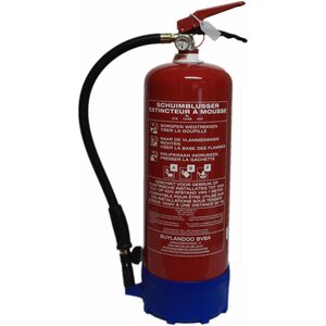 Brandbeveiligingshop Schuim-vetbrandblusser vorstvrij 6l met BENOR-label (ABF) permanente druk