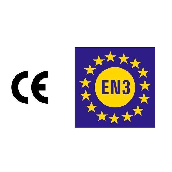 Brandbeveiligingshop Schuimbrandblusser 9l met BENOR-label (AB) permanente druk