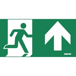 Zemper Zemper Diana Flat pictogram nooduitgang rechtdoor