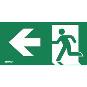 Zemper Zemper Diana Flat pictogram nooduitgang links