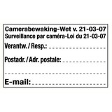 Pictogramme texte vidéosurveillance indications