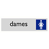 Pikt-o-Norm Pictogramme texte toilettes dames