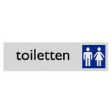 Pictogramme texte toilettes hommes et dames