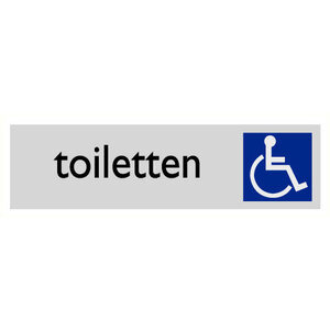 Pikt-o-Norm Pictogramme texte toilettes personnes handicapées