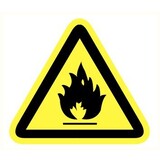 Pictogramme de sécurité danger substances inflammable