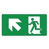 Pikt-o-Norm Pictogramme de sécurité sortie de secours en haut gauche