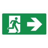 Pictogramme de sécurité sortie de secours droite