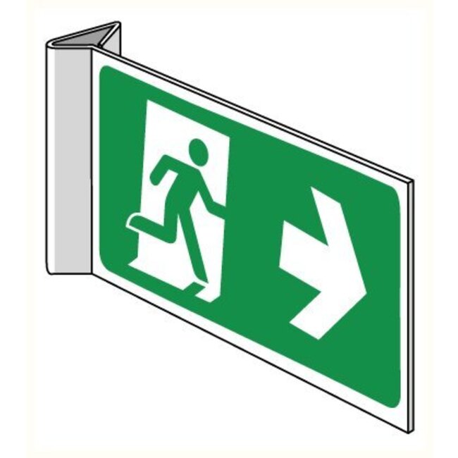 Pikt-o-Norm Pictogramme de sécurité sortie de secours droite