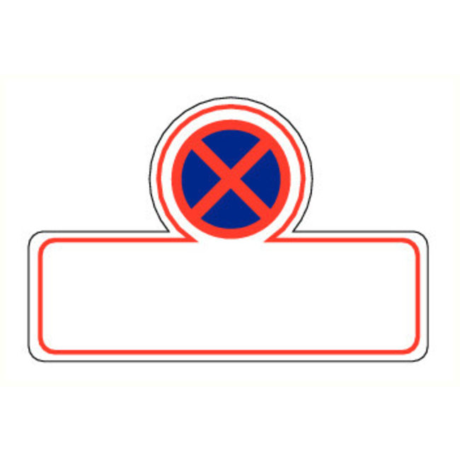 Pikt-o-Norm Pictogramme de sécurité Interdiction de garer avec texte