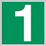 Pictogramme de sécurité étage -1 jusqu'à 12 PVC