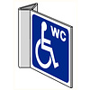 Pikt-o-Norm Pictogramme indication toilettes personnes handicapées