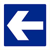 Pikt-o-Norm Pictogramme flèche bleu