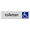 Pikt-o-Norm Pictogramme texte toilettes personnes handicapées