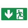 Pikt-o-Norm Pictogramme de sécurité sortie de secours en bas