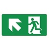 Pikt-o-Norm Pictogramme de sécurité sortie de secours en haut gauche
