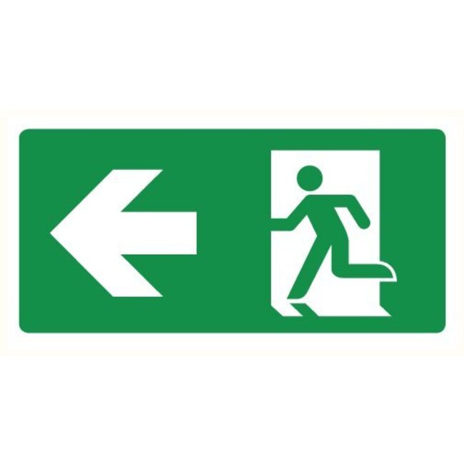 Pikt-o-Norm Pictogramme de sécurité sortie de secours gauche