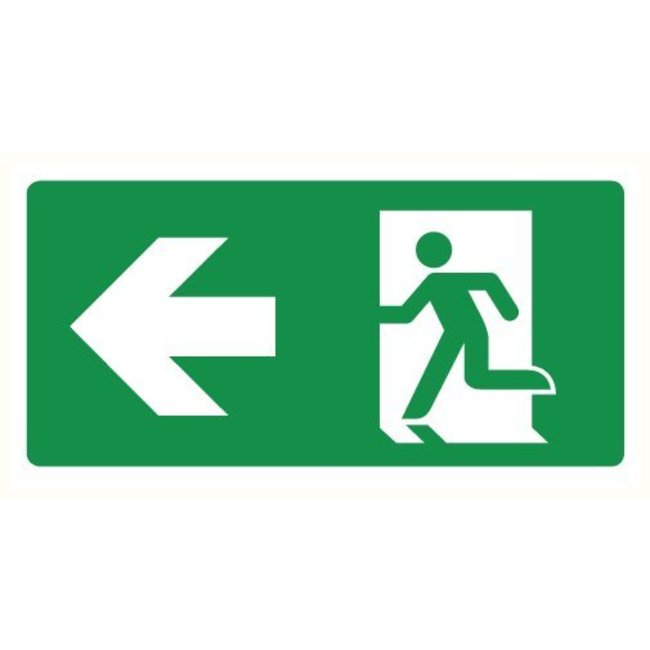 Pikt-o-Norm Pictogramme de sécurité sortie de secours gauche