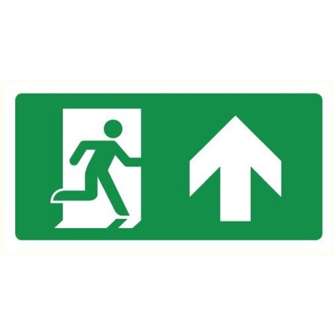 Pikt-o-Norm Pictogramme de sécurité sortie de secours tout droit