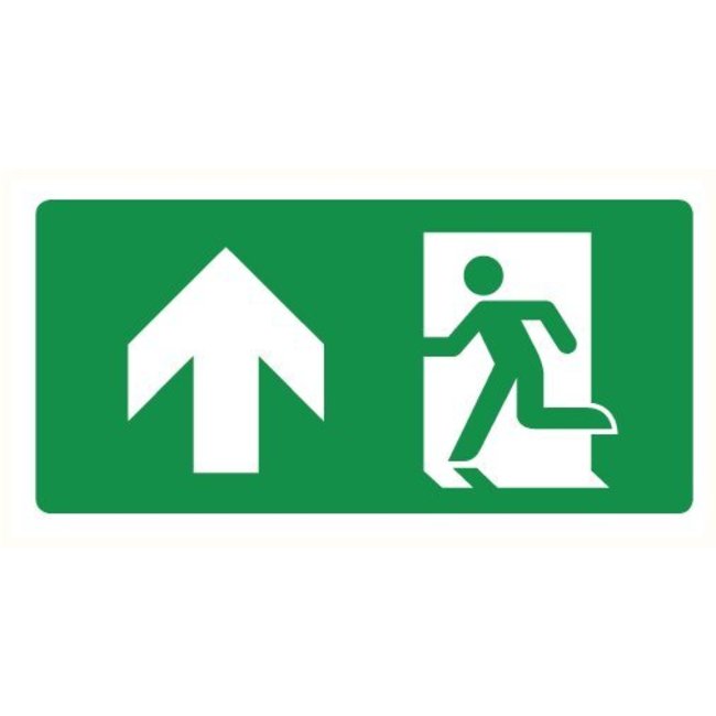 Pikt-o-Norm Pictogramme de sécurité sortie de secours tout droit