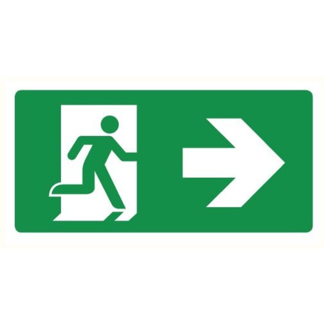 Pikt-o-Norm Pictogramme de sécurité sortie de secours droite
