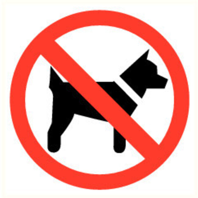 Pikt-o-Norm Pictogramme de sécurité accès interdit aux animaux